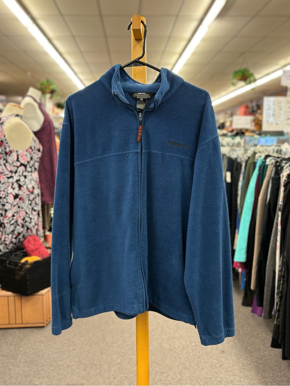 🛍️Men's Navy Blue Full-Zip Fleece Jacket by Eddie Bauer
